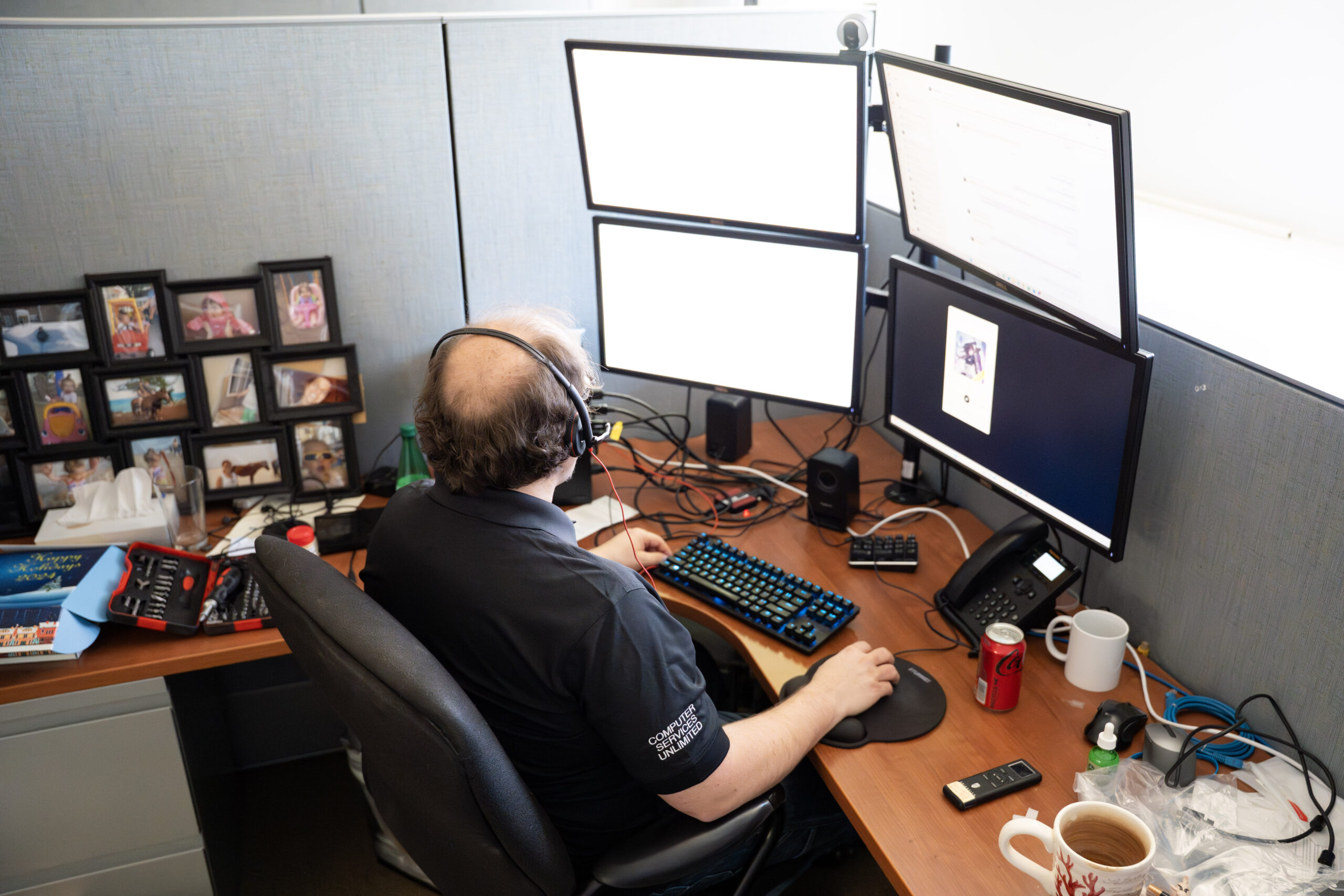 CSU IT tech troubleshoots